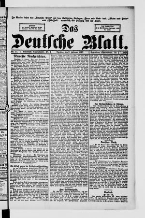 Das deutsche Blatt vom 02.02.1892