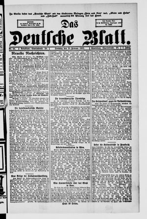 Das deutsche Blatt vom 21.02.1892