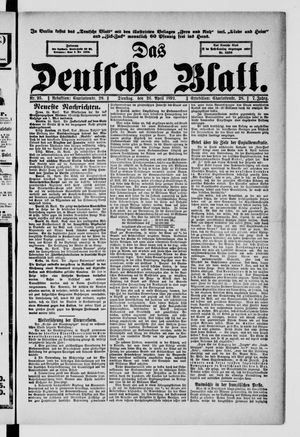 Das deutsche Blatt vom 26.04.1892