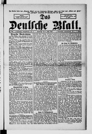 Das deutsche Blatt vom 04.05.1892
