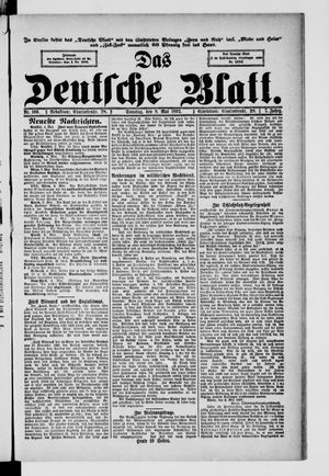 Das deutsche Blatt vom 08.05.1892
