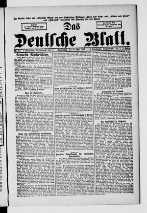 Das deutsche Blatt on May 19, 1892