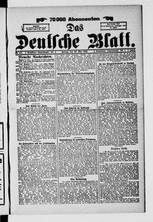 Das deutsche Blatt vom 20.05.1892