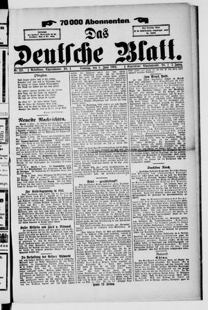Das deutsche Blatt vom 05.06.1892