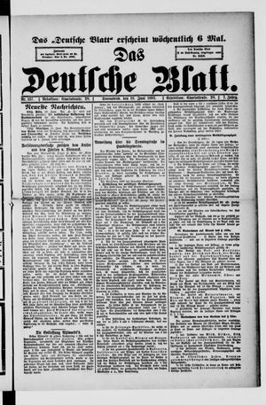 Das deutsche Blatt on Jun 18, 1892