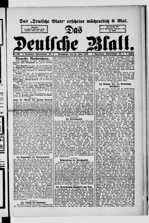 Das deutsche Blatt vom 25.06.1892