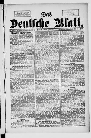 Das deutsche Blatt vom 29.06.1892