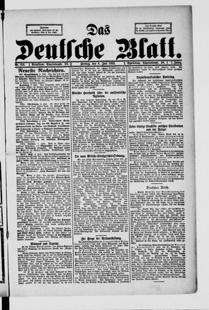 Das deutsche Blatt vom 08.07.1892