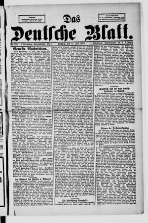 Das deutsche Blatt vom 12.07.1892