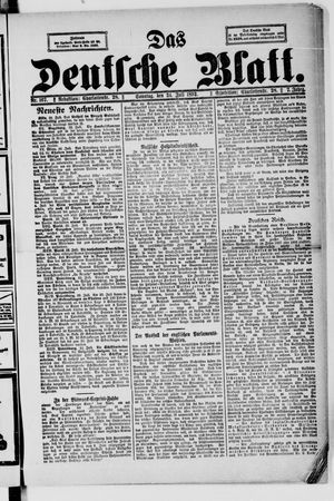 Das deutsche Blatt vom 24.07.1892