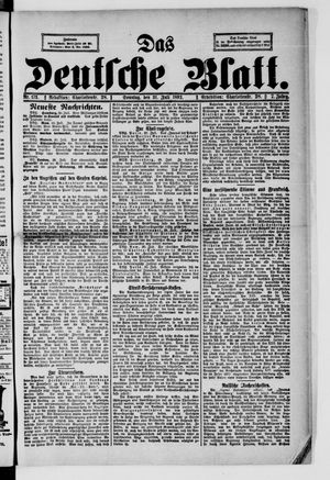 Das deutsche Blatt vom 31.07.1892