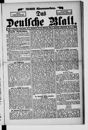 Das deutsche Blatt vom 24.09.1892