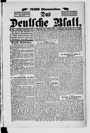 Das deutsche Blatt vom 01.10.1892