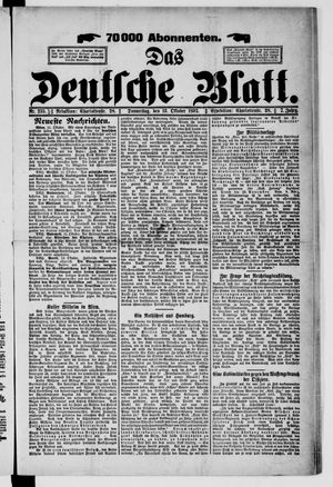 Das deutsche Blatt vom 13.10.1892