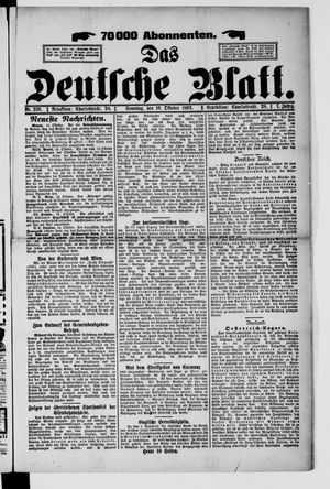 Das deutsche Blatt vom 16.10.1892