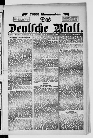 Das deutsche Blatt vom 10.11.1892