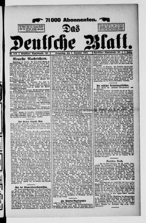 Das deutsche Blatt vom 01.12.1892