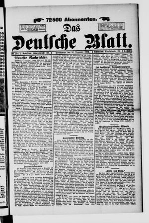 Das deutsche Blatt vom 10.12.1892