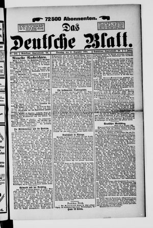 Das deutsche Blatt vom 11.12.1892