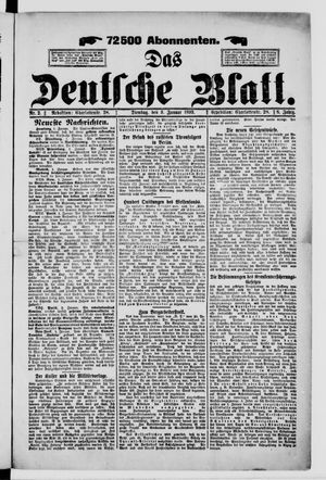 Das deutsche Blatt vom 03.01.1893