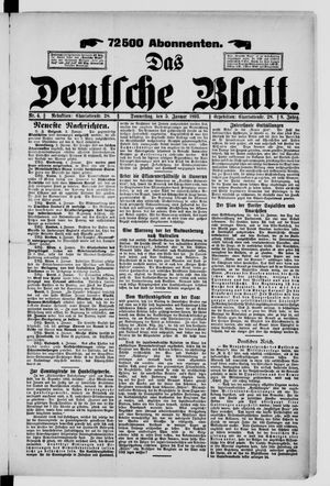 Das deutsche Blatt on Jan 5, 1893