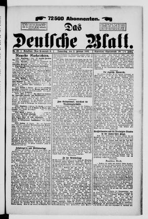 Das deutsche Blatt on Feb 2, 1893