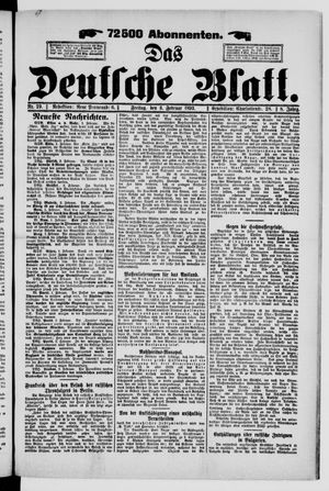 Das deutsche Blatt vom 03.02.1893