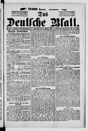 Das deutsche Blatt vom 04.02.1893