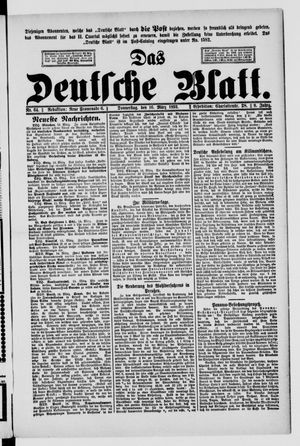 Das deutsche Blatt on Mar 16, 1893