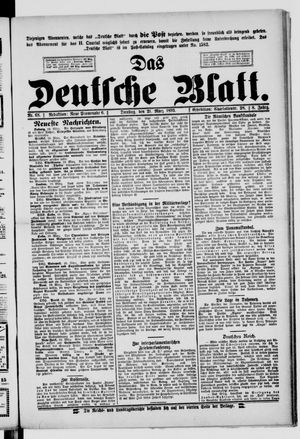 Das deutsche Blatt vom 21.03.1893