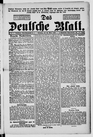 Das deutsche Blatt on Mar 26, 1893