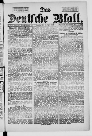 Das deutsche Blatt vom 23.04.1893