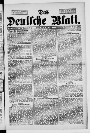 Das deutsche Blatt on May 26, 1893