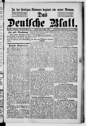 Das deutsche Blatt vom 09.06.1893
