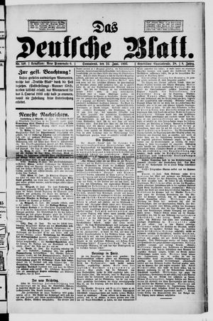 Das deutsche Blatt on Jun 24, 1893