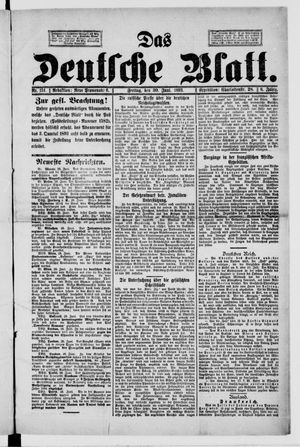 Das deutsche Blatt vom 30.06.1893