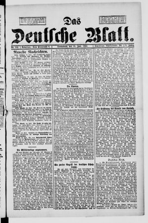 Das deutsche Blatt on Jul 15, 1893