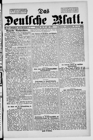 Das deutsche Blatt vom 23.07.1893