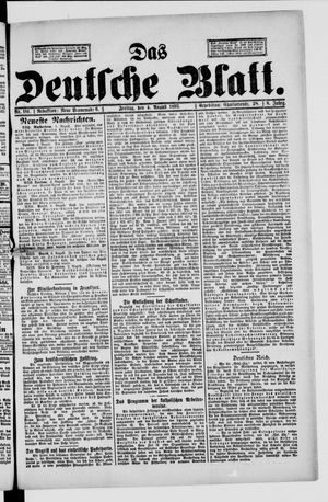 Das deutsche Blatt vom 04.08.1893