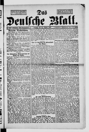 Das deutsche Blatt vom 24.10.1893