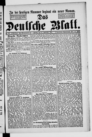 Das deutsche Blatt vom 17.11.1893