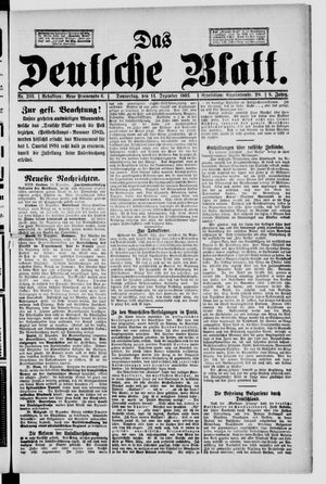 Das deutsche Blatt vom 14.12.1893