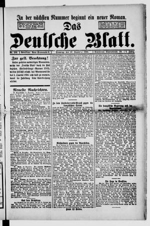 Das deutsche Blatt vom 17.12.1893