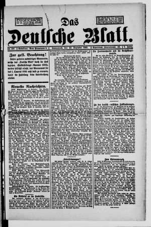 Das deutsche Blatt vom 23.12.1893