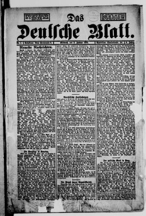 Das deutsche Blatt on Jan 3, 1894