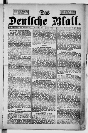 Das deutsche Blatt vom 04.01.1894