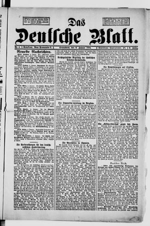Das deutsche Blatt vom 06.01.1894