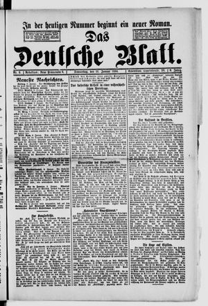 Das deutsche Blatt on Jan 11, 1894