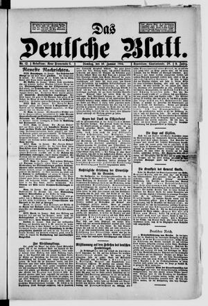 Das deutsche Blatt vom 16.01.1894