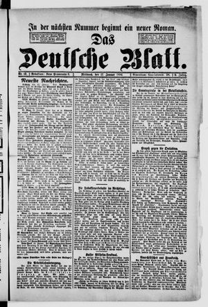 Das deutsche Blatt vom 17.01.1894